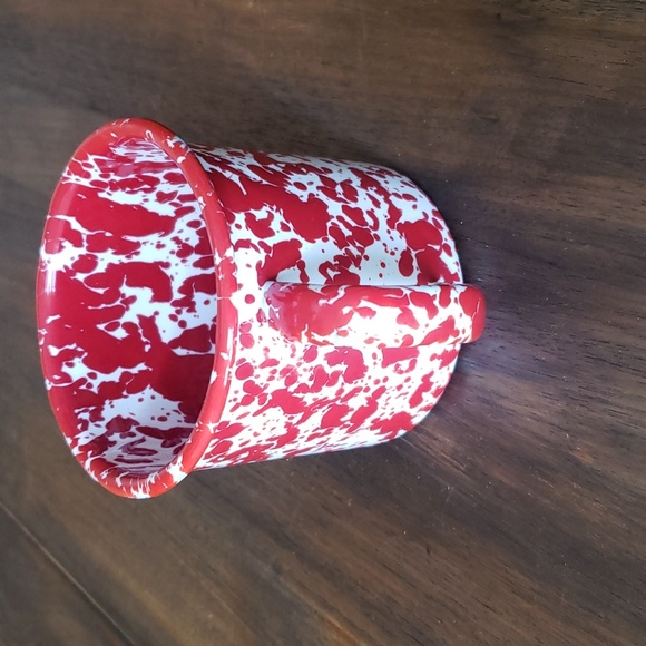 Red Splatterware Enameled Mug - Picture 2 of 6